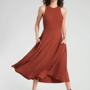 Winona Midi Support Dress in Russet